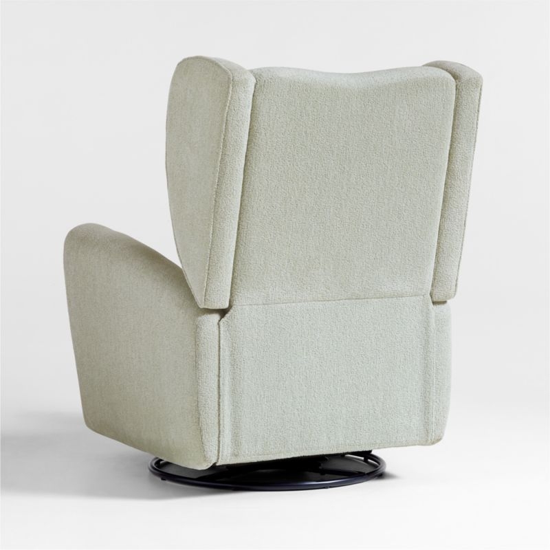 Seesaw Sage Green Electronic Swivel Glider Power Recliner Nursery Chair - Image 3