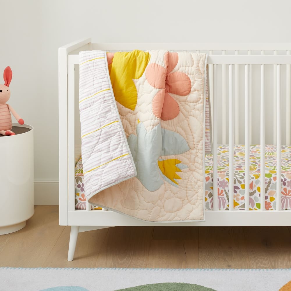 Kate Zaremba Flora Toddler Quilt, Multi, WE Kids - Image 0