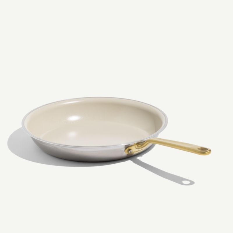 Made In CeramiClad™ Non-Stick 12" Fry Pan with Brass Hardware - Image 3