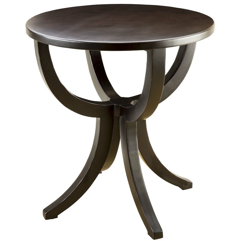 MacKenzie-Dow Piccadilly Solid Wood Abstract End Table - Image 0