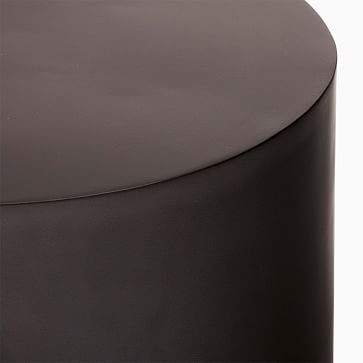 Tucker 16" Drum Side Table, Dark Bronze - Image 1