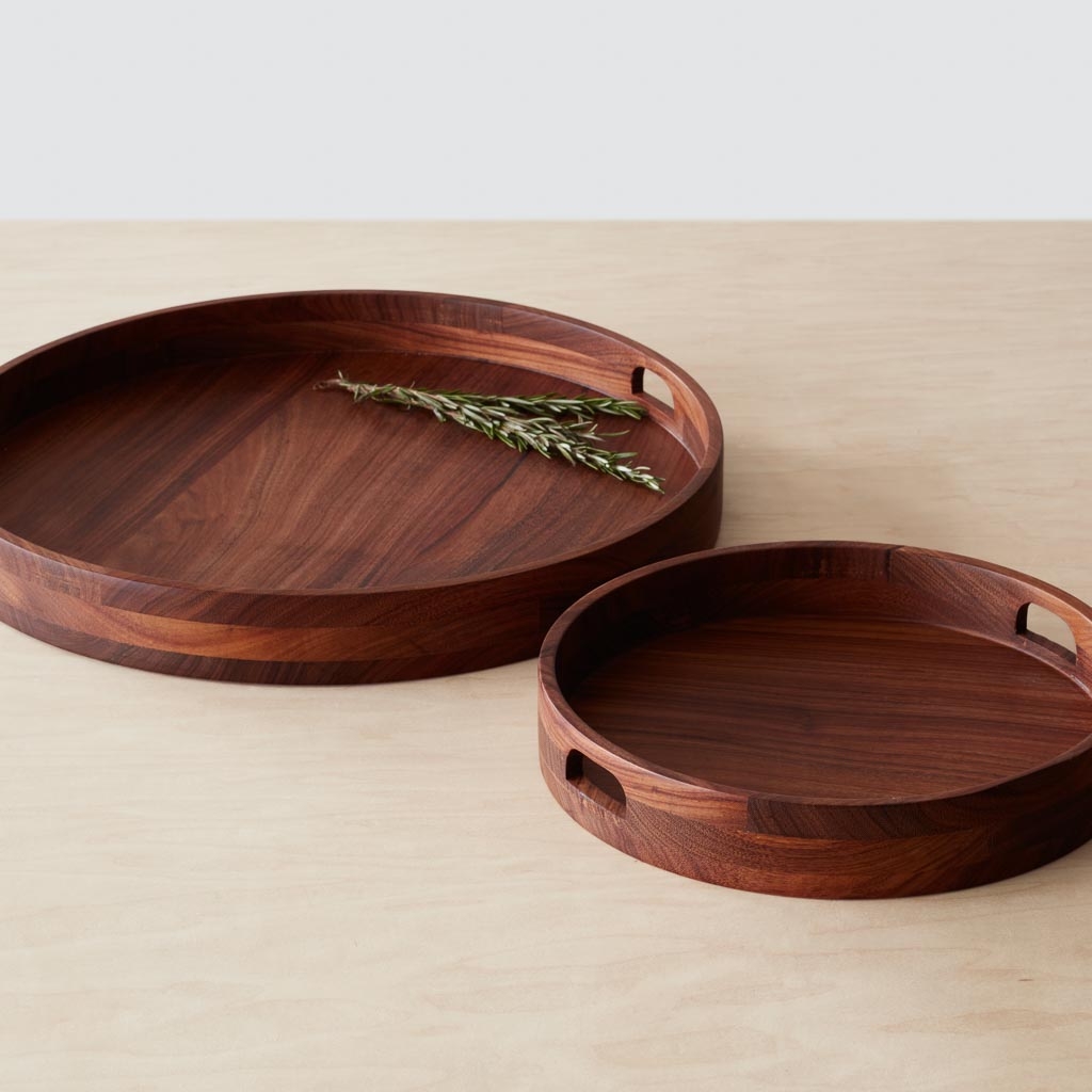 The Citizenry Tikal Round Wood Tray | Mahogany - Image 1
