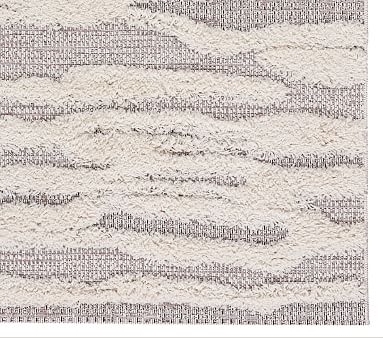 Finley Textured Shag Rug, Ivory, 5'3"x7'6" - Image 2