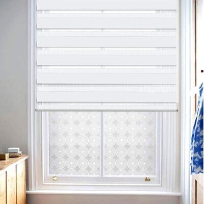 Horizontal Window Shade Blind Zebra Dual Roller Blinds Day And Night Blinds Curtains,Easy To Install - Image 0