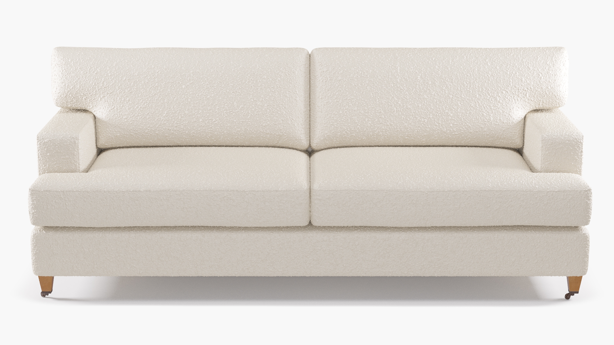 Classic Sofa, Snow Bouclé, Oak - Image 0
