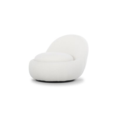 Arc Upholstered Swivel Accent Chair - Image 0