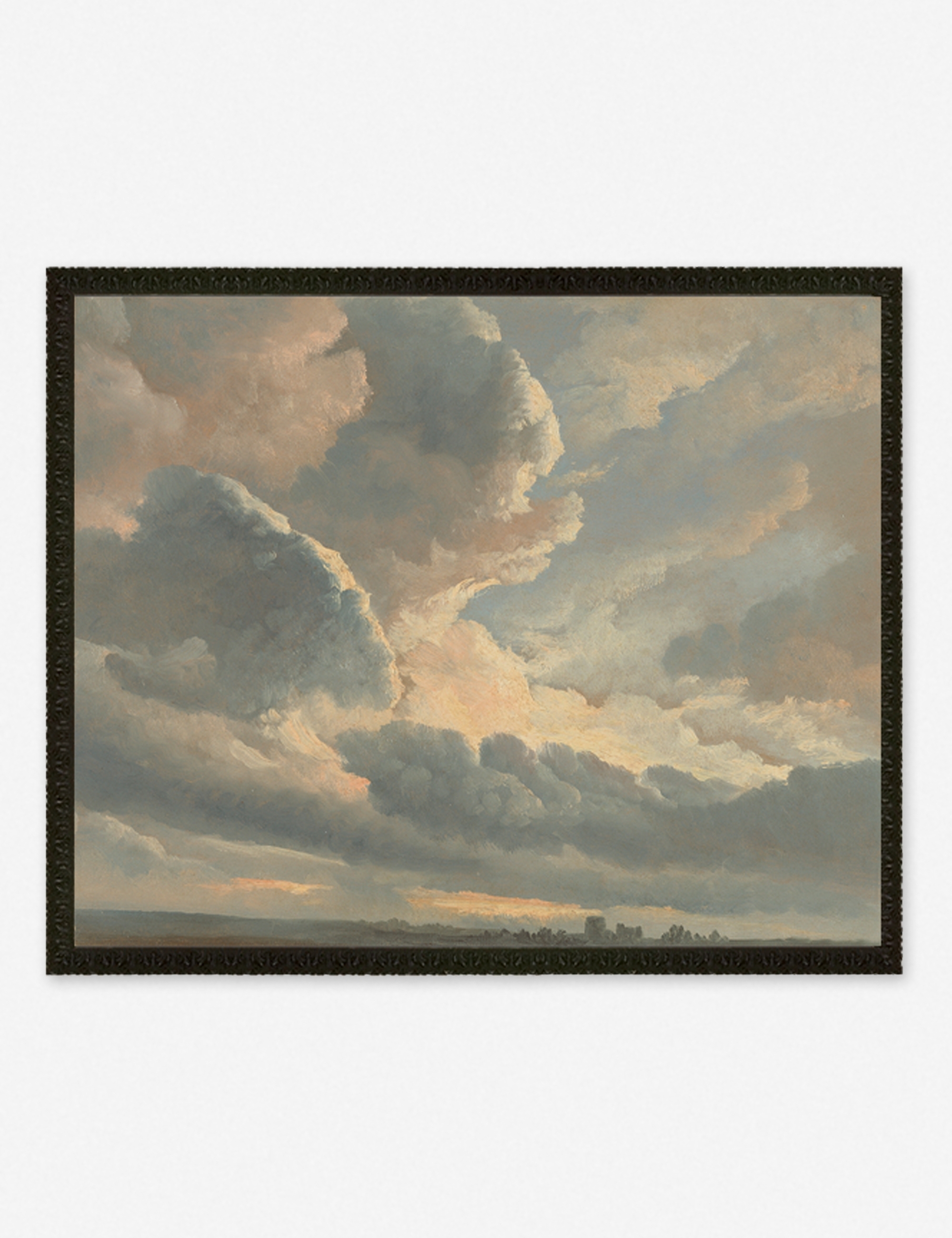 Study of Clouds with a Sunset near Rome Wall Art by Simon Alexandre Clement Denis - Image 0