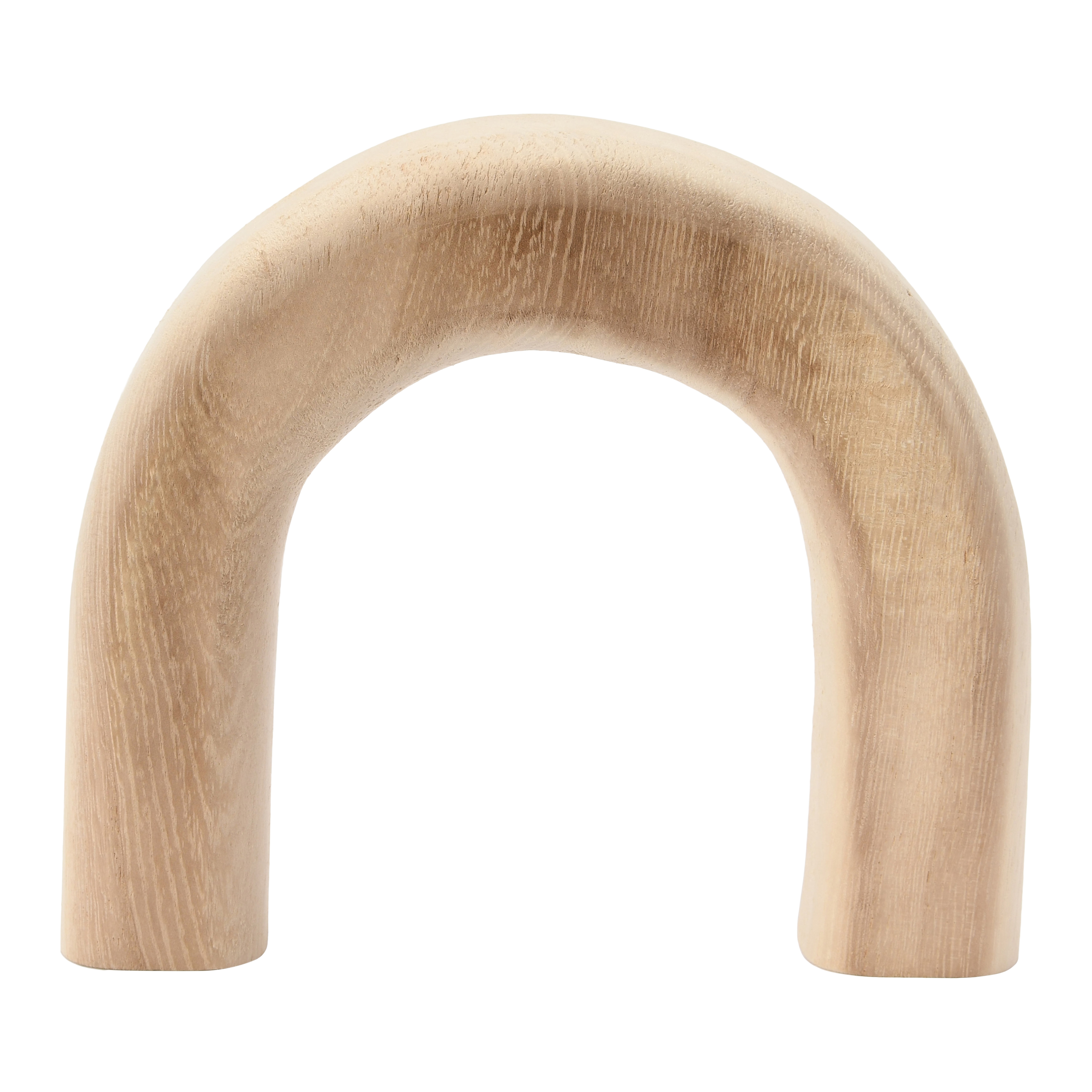Decorative Paulownia Wood Arch, Natural - Image 0