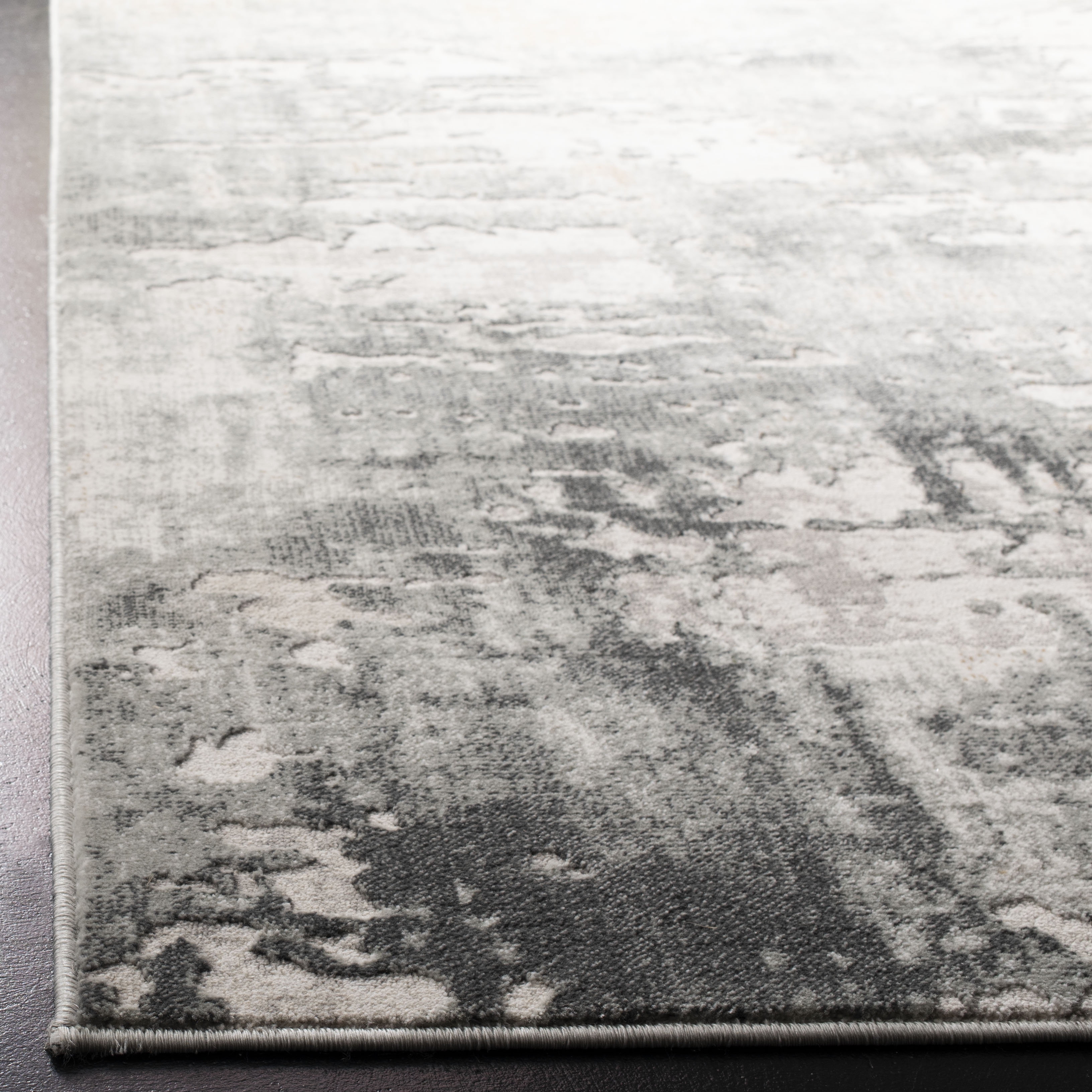 Arlo Home Woven Area Rug, VGE143A, Beige/Charcoal,  2' X 8' - Image 2