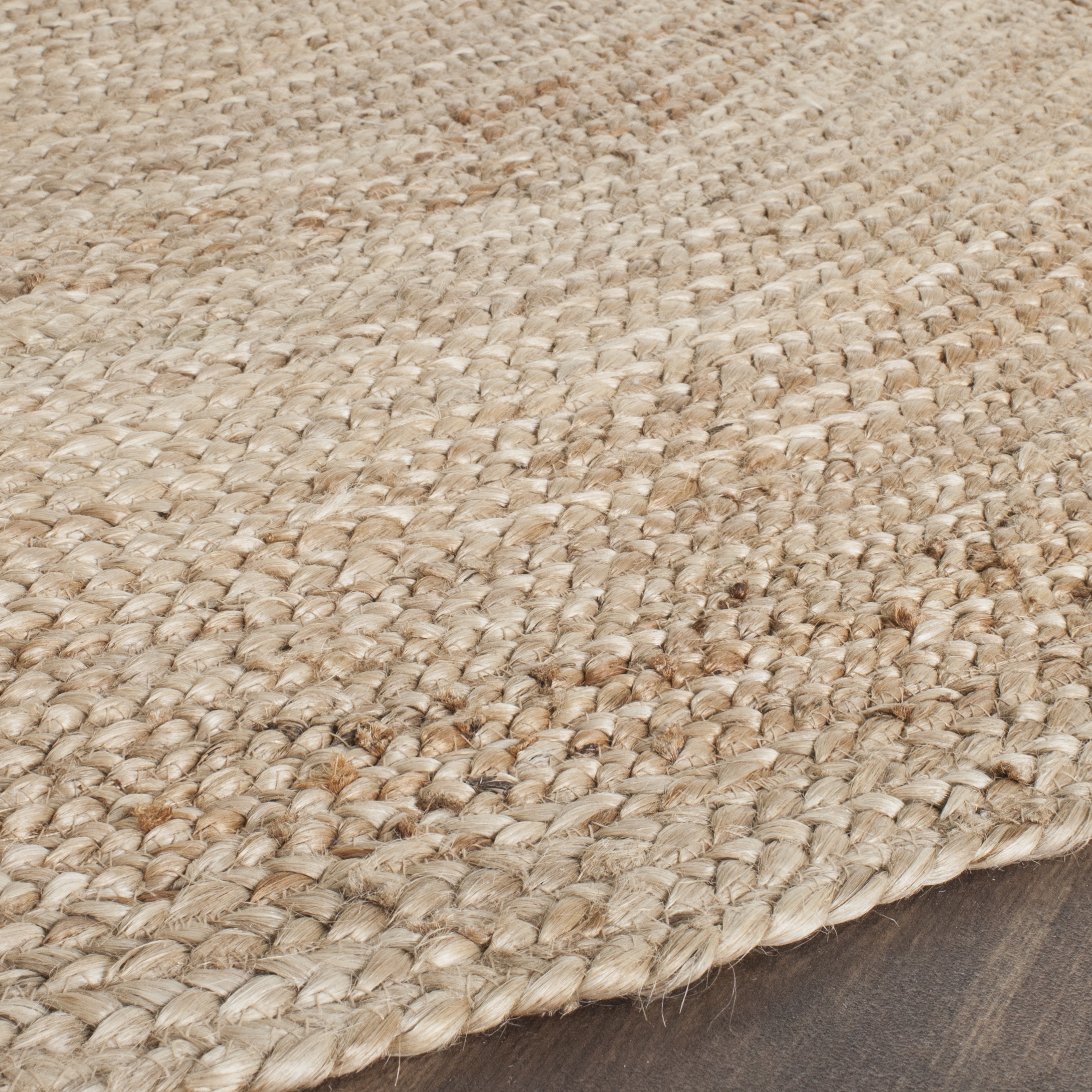 Arlo Home Hand Woven Area Rug, CAP252A, Natural,  6' X 9' Oval - Image 2