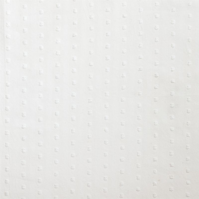 63" Sheer Dobby White Curtain Panel - Image 3