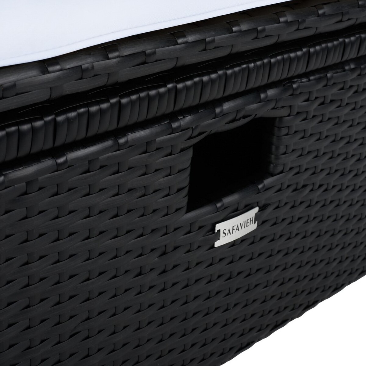 Pramla Outdoor Sette With Otto - Black / Beige - Safavieh - Image 2