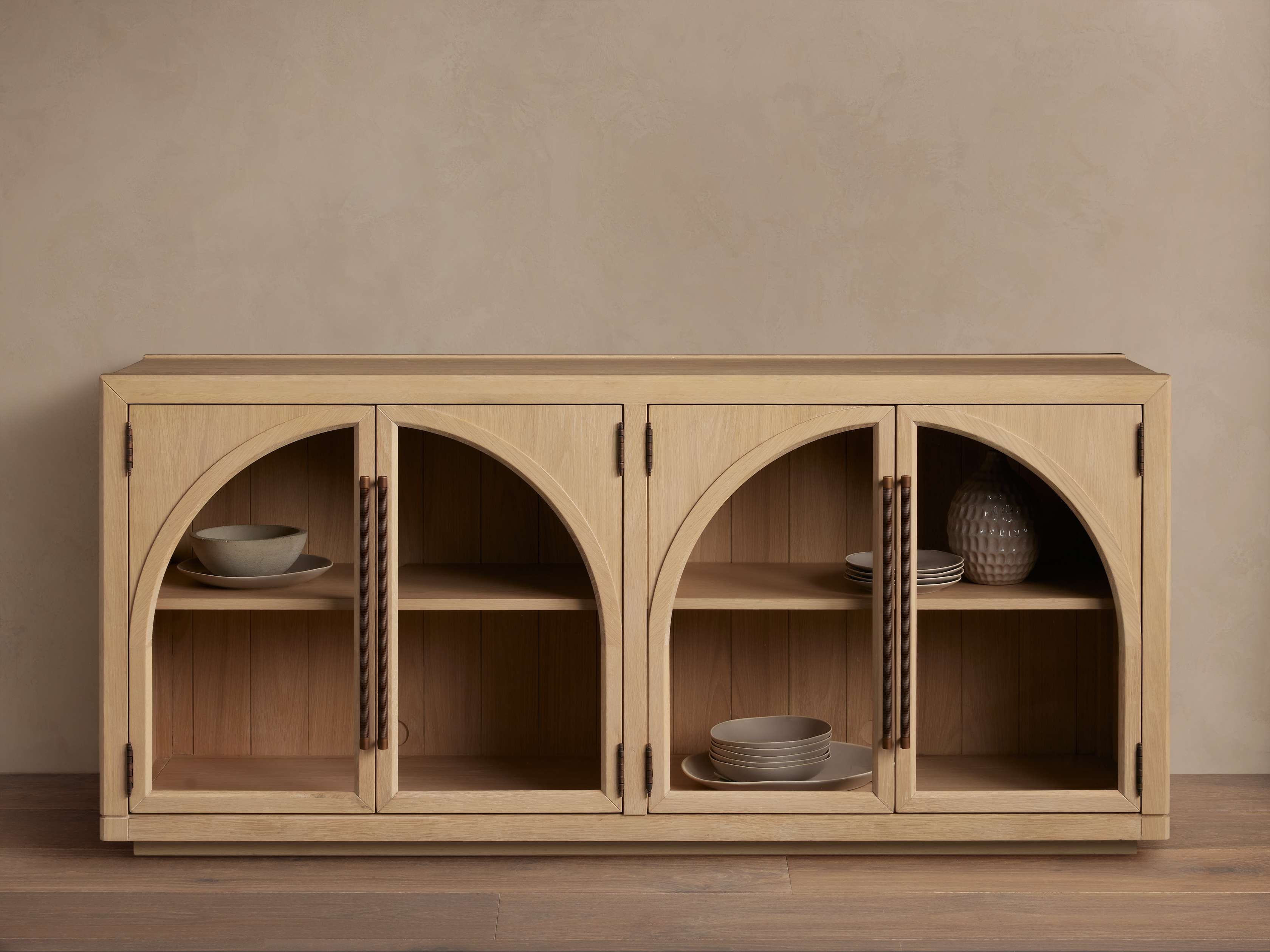 Hattie Sideboard in Wood 70" Natural  Dune  - Image 0