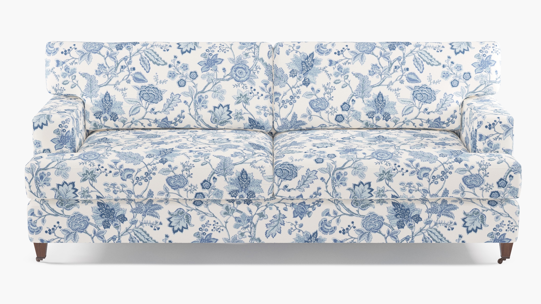 Classic Sofa, Delft La Vendee, Walnut with Antique Brass Caster - Image 0