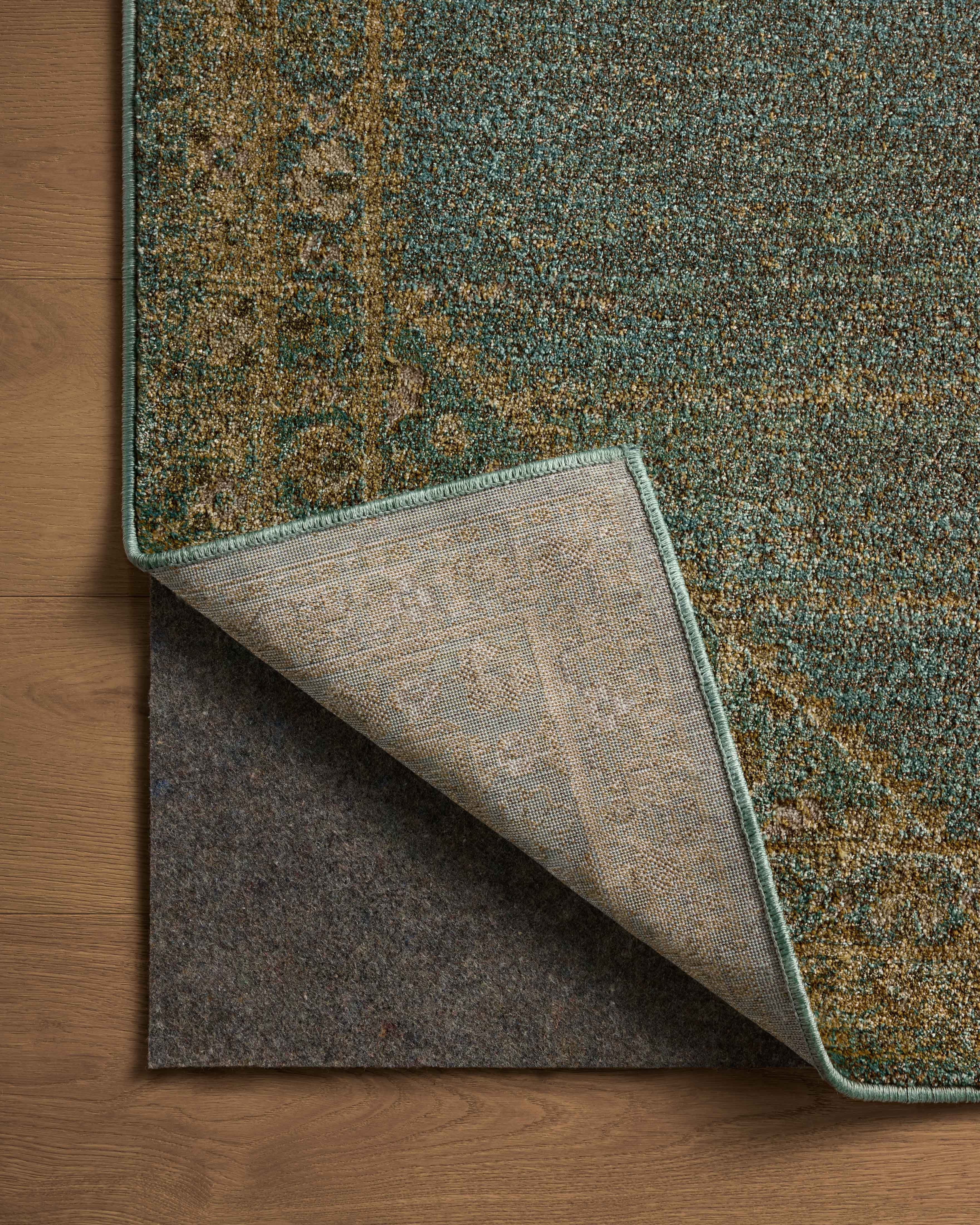 Magnolia Home by Joanna Gaines x Loloi Mona Aqua / Wheat 3'-7" x 5'-7" - Image 5