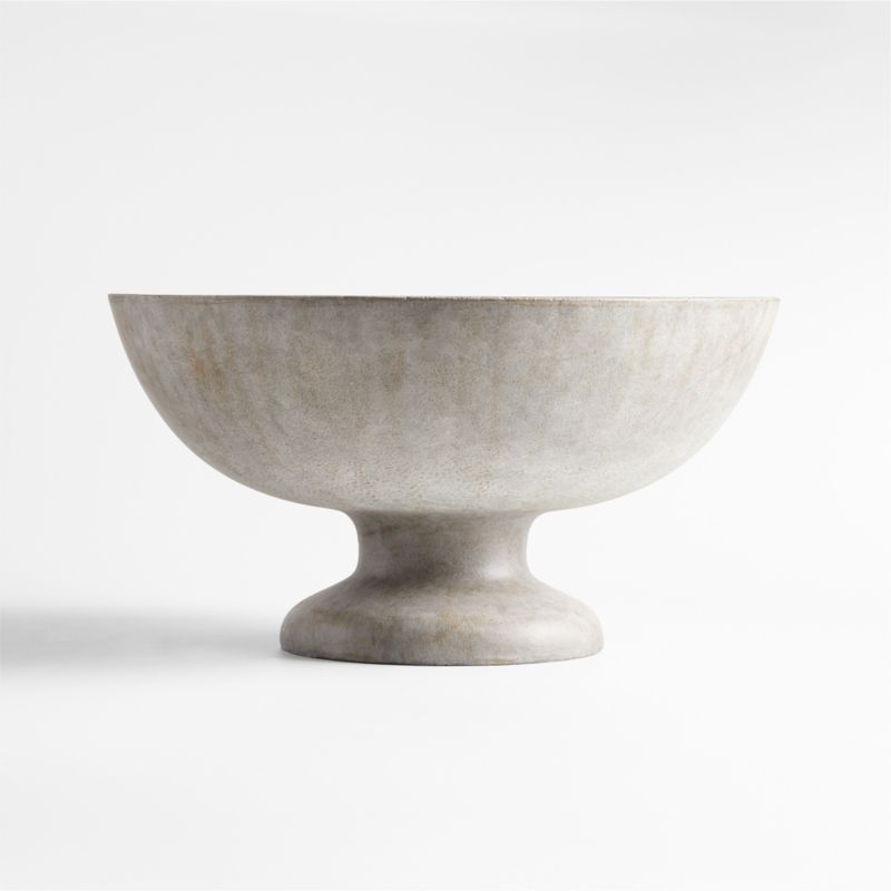 Jo Tall Grey Outdoor Pedestal Planter - Image 2