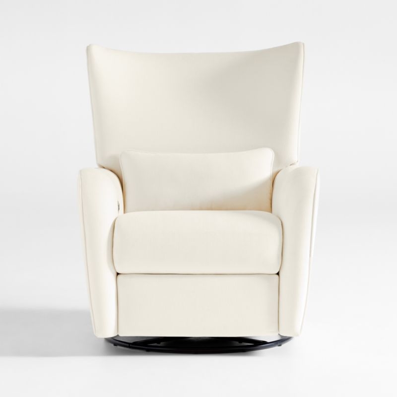 Aurora Cream Nursery Electronic Power Recliner with Night Light - Image 4
