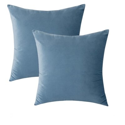 Set Of 2 Throw Pillow Velvet Cushion Covers - Image 0