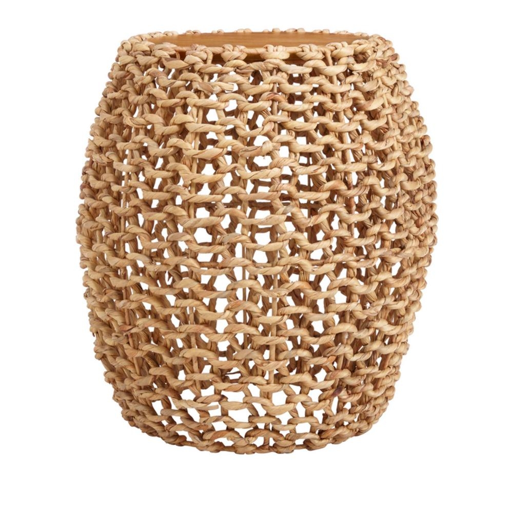 StyleWell Brisbane Round Natural Finish Woven Accent Table with Round Drum Design (19.69 in. W x 21.65 in. H) - Image 0