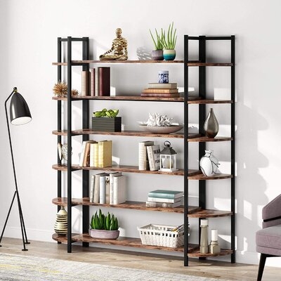 Moresby 70.86'' H x 62.99'' W Metal Etagere Bookcase - Image 0