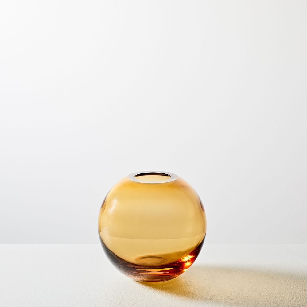 Foundations Glass Bud Vase, Golden Oak, 4.25" - Image 0