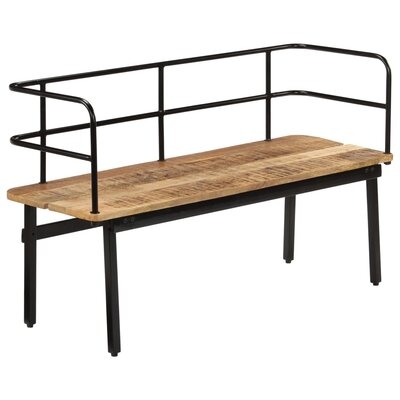 17 Stories Bench 47.2"X15.7"X27.6" Solid Mango Wood - Image 0