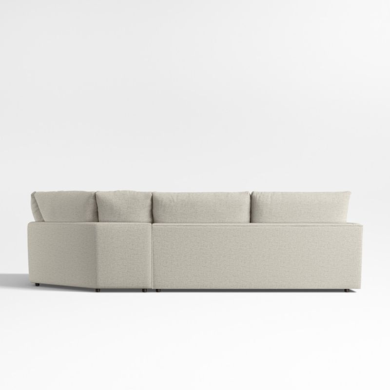 Lounge Classic 3-Piece Wedge Sectional Sofa - Image 2