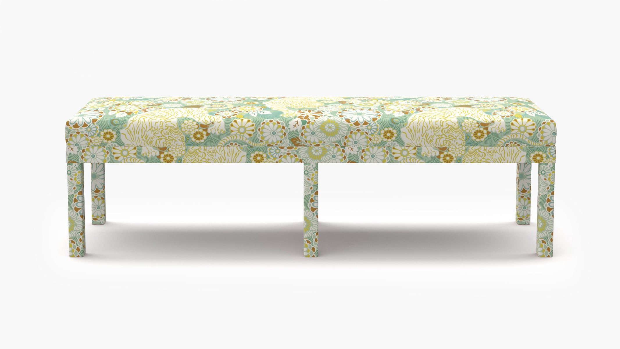 Parsons Bench, Pistachio Siberian Tiger - Image 0