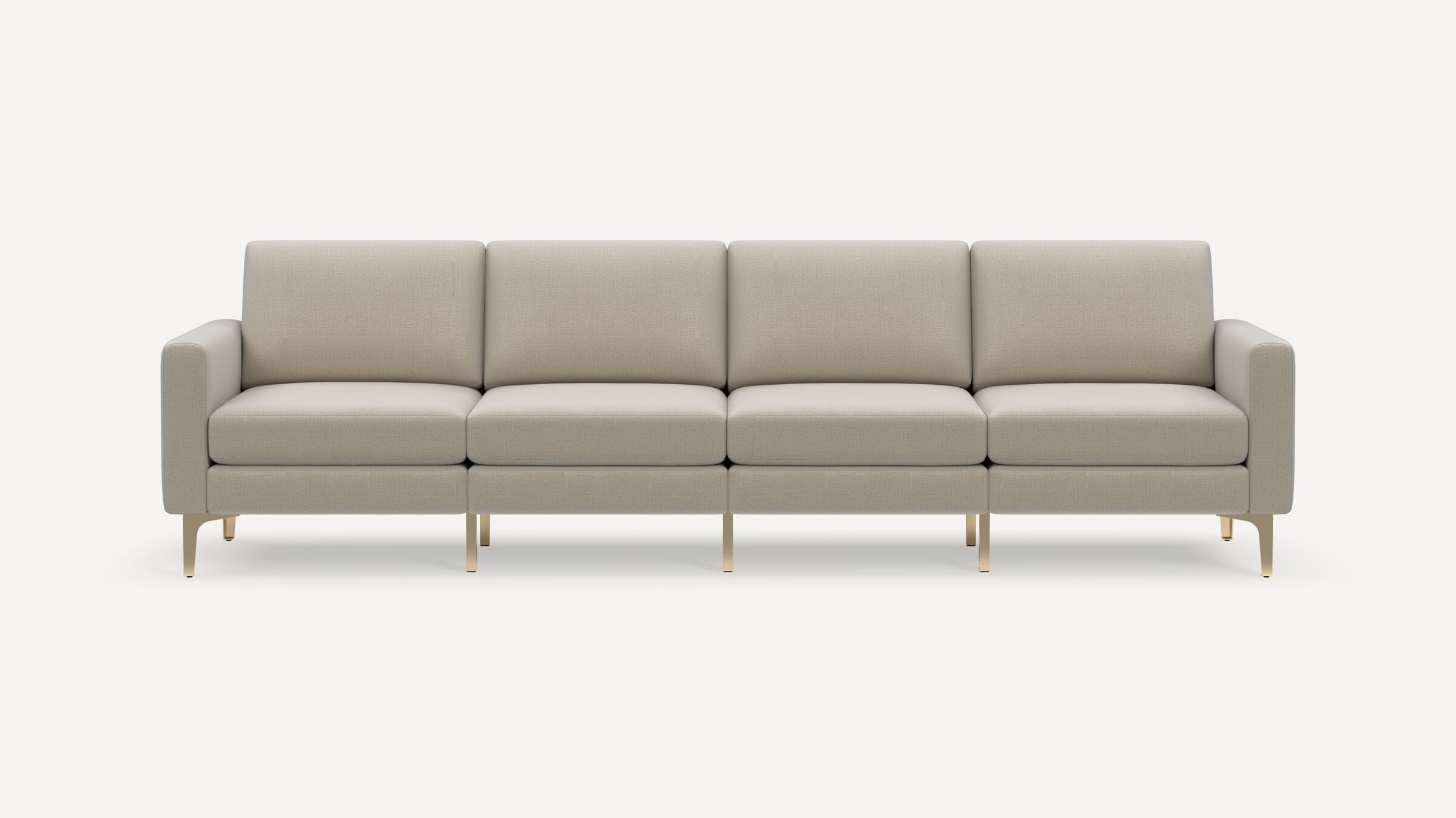 Nomad King Sofa - Georgia Clay - Performance Chenille / Brass - Metal / Block - Image 0