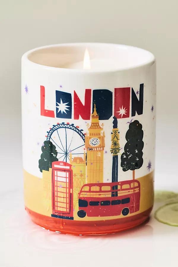 Daniella Manini x Anthropologie Woody Spring Rain & Bright Bergamot Boxed Ceramic Candle - Image 0