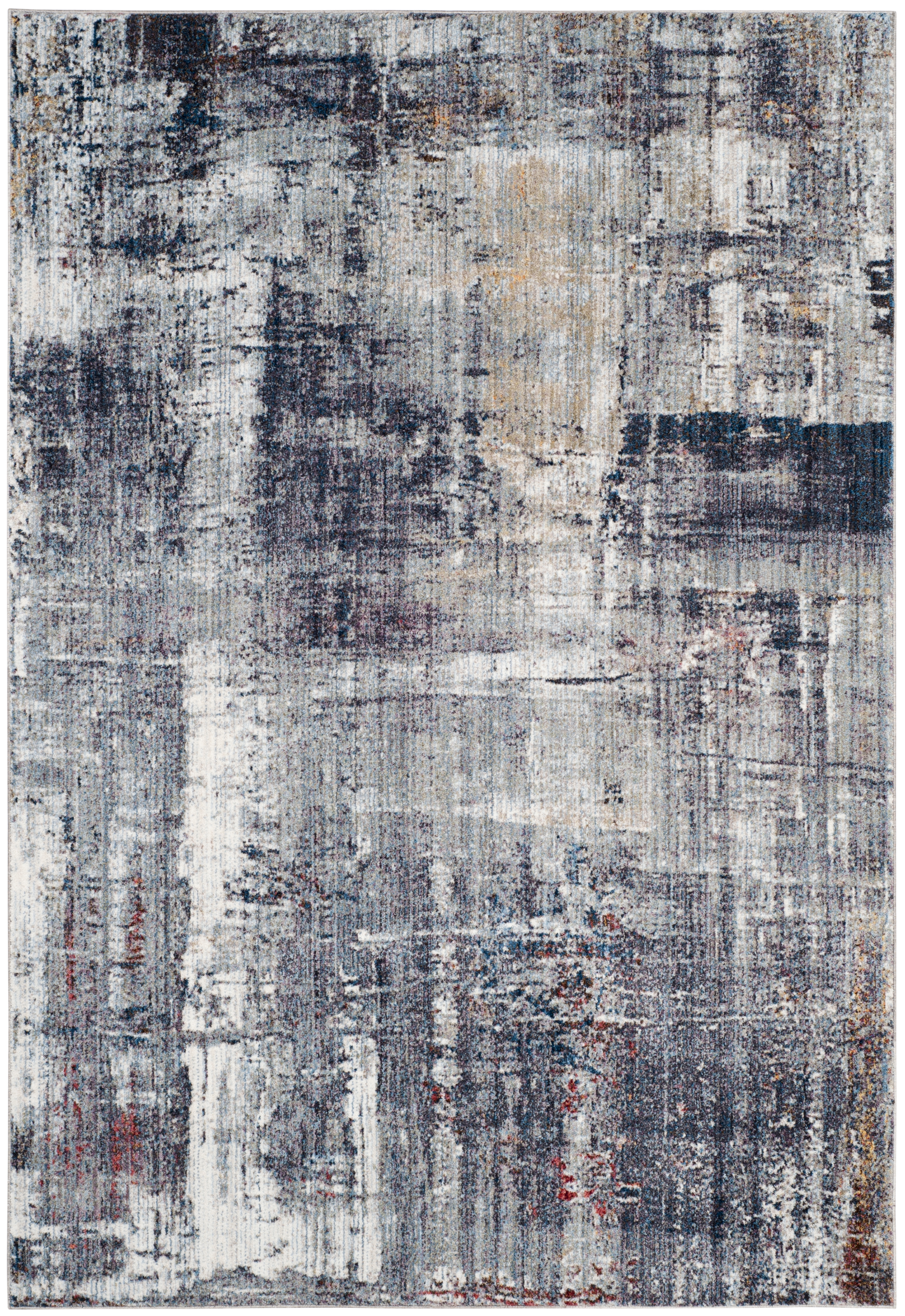 Arlo Home Woven Area Rug, MNY615C, Charcoal/Ivory,  5' 1" X 7' 6" - Image 0