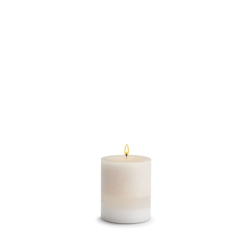 Pillar Candle, Wax, Amber Rose, 3"x3" - Image 0