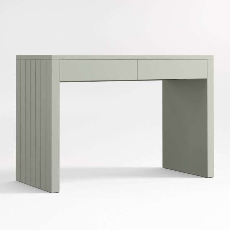 Finn Sage Green Wood 2-Drawer Kids Desk - Image 2