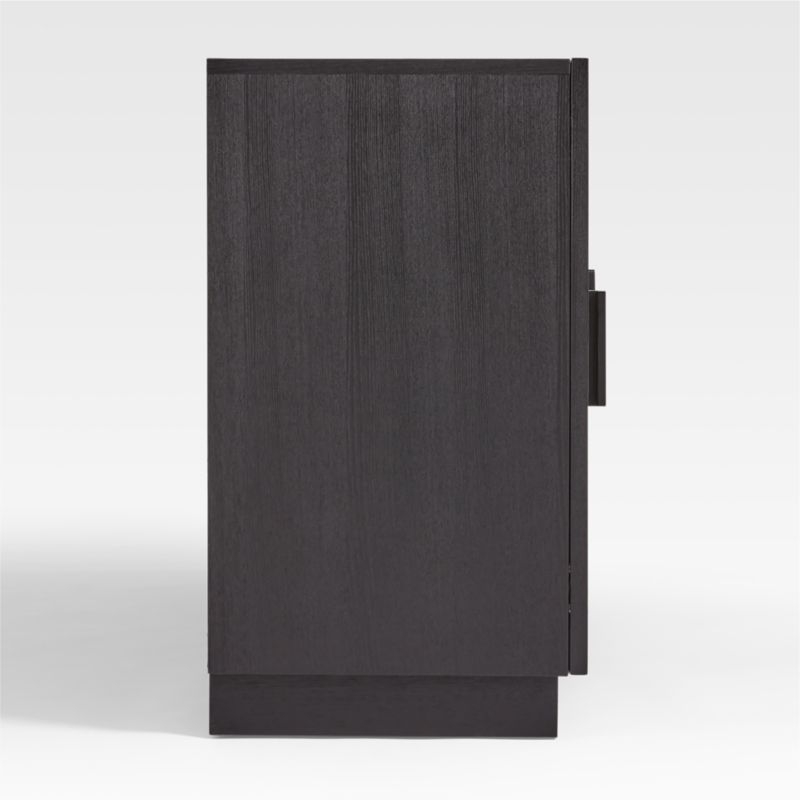 Calypso 72" Black Wood Storage Media Console - Image 2
