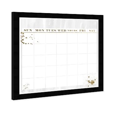Oliver Gal Whiteboard Calendar in Gold Dry Erase Board, Wall Art, 22x22x0.5 - Image 3