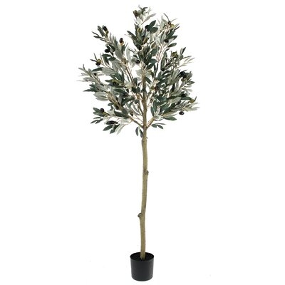 50'' Artificial Olive Tree in Pot Liner - Image 0
