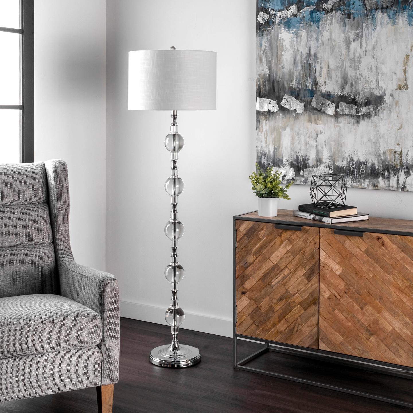 Merced 62" Crystal Floor Lamp - Image 0