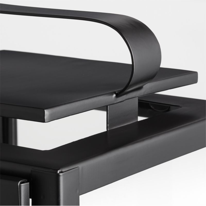 Walker Black Metal Outdoor Lantern 17.75" - Image 1