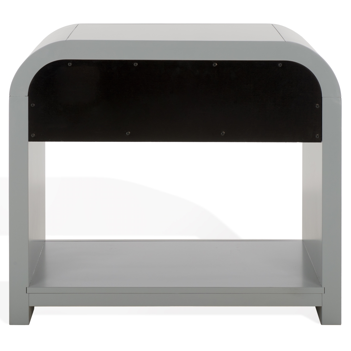 Liabella 1 Drw Curved Nightstand - Light Grey/Gold - Image 7