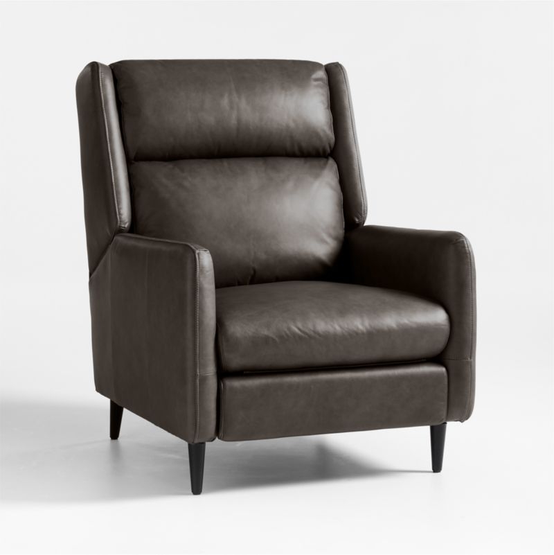 Pelle Leather Reclining Accent Chair - Image 0