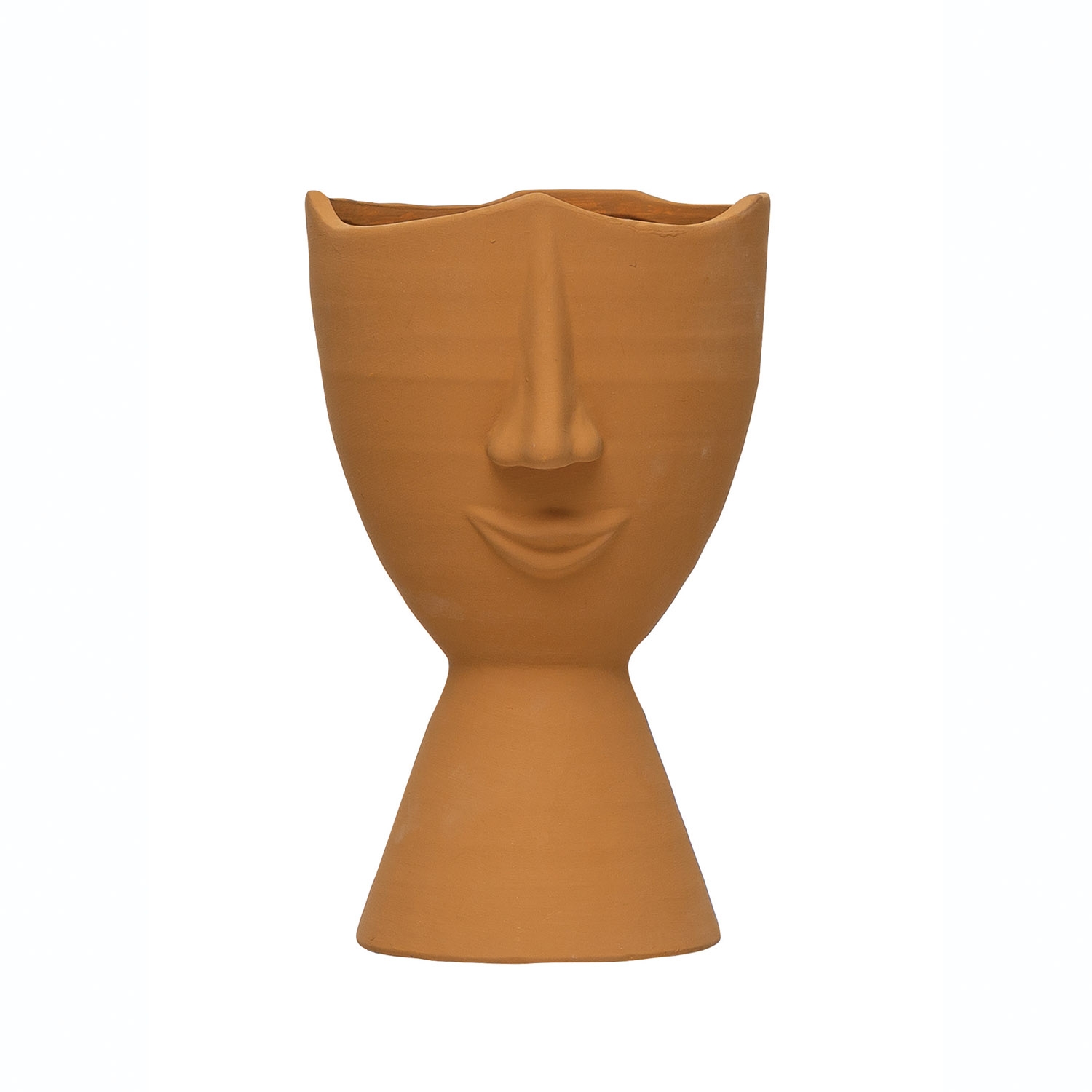 Terra-cotta Planter with Face - Image 0