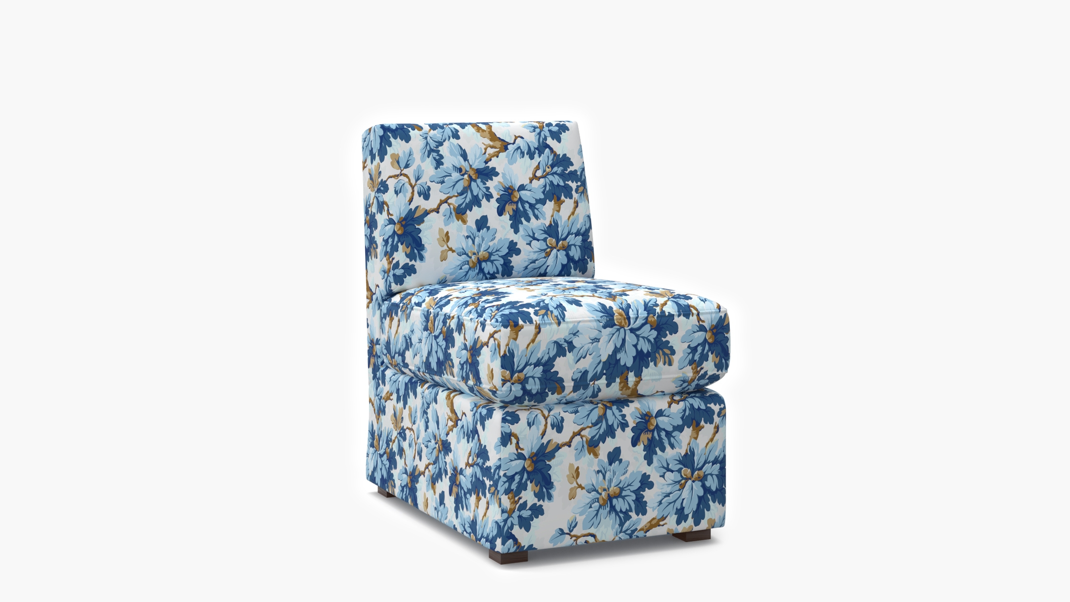 Petite Slipper Chair, Delft Woodland - Image 1