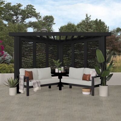 Glendale 8.2 Ft. W x 14 Ft. D Steel Pergola with Canopy - Image 0