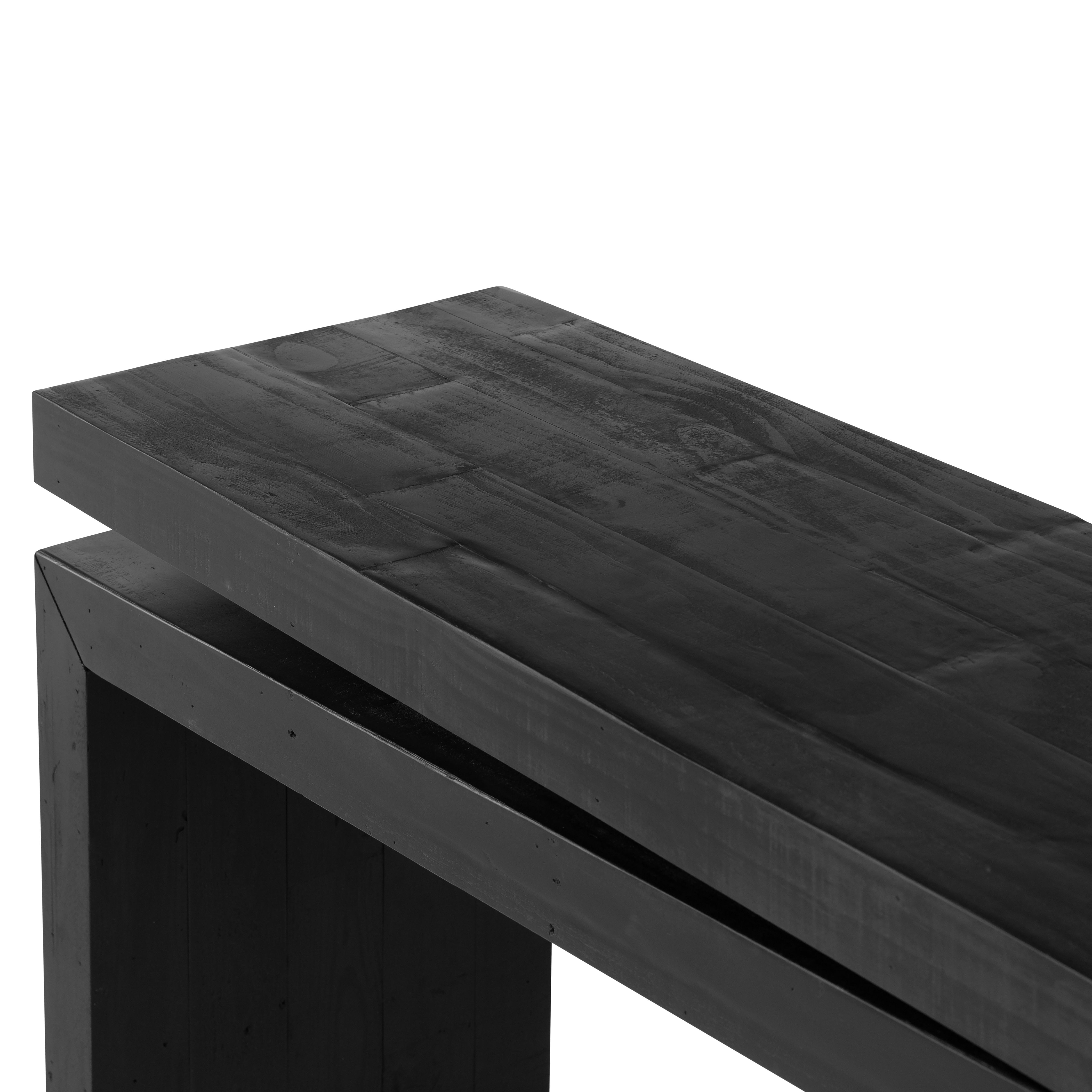 Matthes Console Table-Aged Black Pine - Image 7