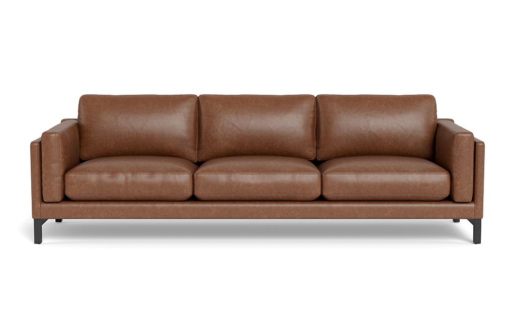 Gaby Leather 3-Seat Sofa - Image 0