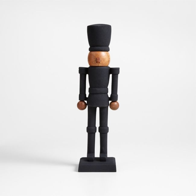 12" Zinc and Wood Holiday Nutcracker - Image 0