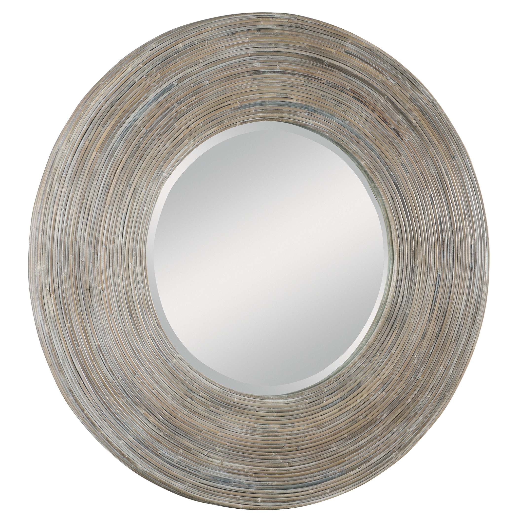 Vortex White Washed Round Mirror - Image 3