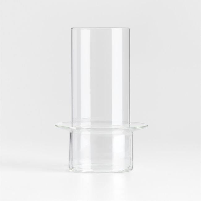 Gara Clear Glass Hurricane Candle Holder 9" - Image 0