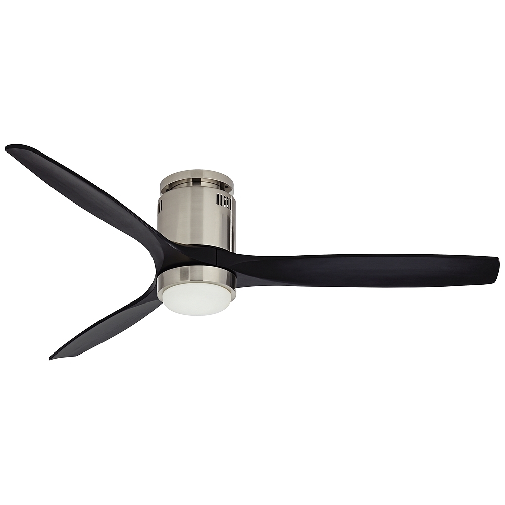 52" Casa Windspun Brushed Nickel DC Hugger LED Ceiling Fan with Remote - Image 0