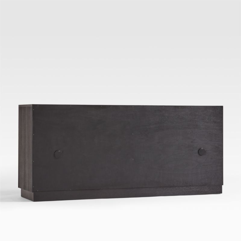 Calypso 72" Black Wood Storage Media Console - Image 5